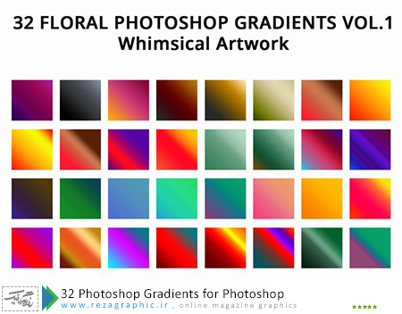 32 گرادینت فتوشاپ - 32 Photoshop Gradients